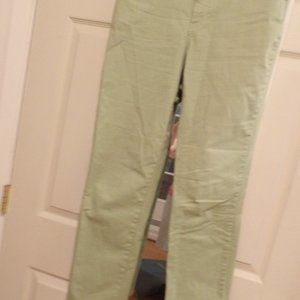 Gloria Vanderbilt Lt. Lime Jeans -Jewelled Pockets
